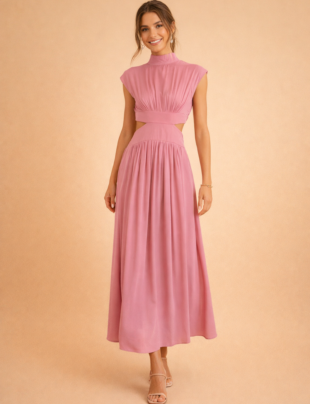 Women's Summer Maxi Dress - Elegant White Dress for Garden Party & Beach Wear 4