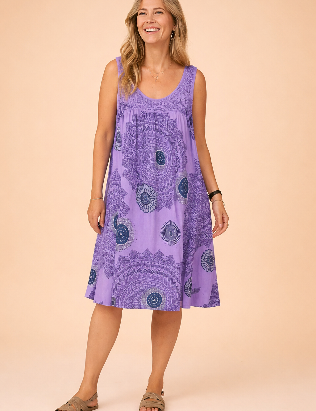 Women's Summer Maxi Dress - Stylish Sleeveless Lightweight Dress for Warm Weather 1