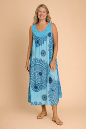 Women's Summer Maxi Dress - Stylish Sleeveless Lightweight Dress for Warm Weather 3