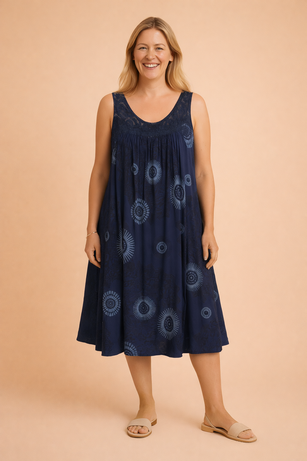 Women's Summer Maxi Dress - Stylish Sleeveless Lightweight Dress for Warm Weather 4