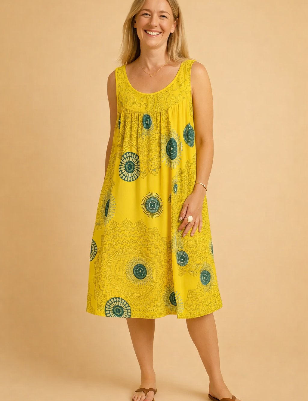 Women's Summer Maxi Dress - Stylish Sleeveless Lightweight Dress for Warm Weather 5