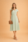 Women's Summer Midi Dress with V-Neck and Ruffle Sleeves - Elegant and Comfortable Summer Dresses 1