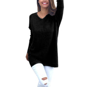 Women's Sweater Long V-Neck Soft Comfortable Fit for Versatile Style 5
