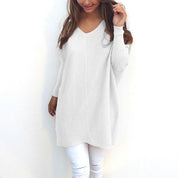 Women's Sweater Long V-Neck Soft Comfortable Fit for Versatile Style 6