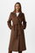 Women's Trench Coat - Elegant Long Double-Breasted Design with Belt, Stylish Winter Coat for Casual and Formal Occasions 6