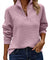 Women's Trendy V-Neck Sweater with High Collar - Stylish and Versatile for Every Occasion 0