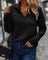 Women's Trendy V-Neck Sweater with High Collar - Stylish and Versatile for Every Occasion 2