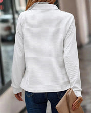 Women's Trendy V-Neck Sweater with High Collar - Stylish and Versatile for Every Occasion 5