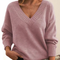 Women's V-Neck Sweater - Stylish and Comfortable Pullover for All-Day Wear 3