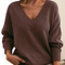 Women's V-Neck Sweater - Stylish and Comfortable Pullover for All-Day Wear 8