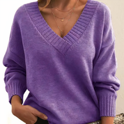Women's V-Neck Sweater - Stylish and Comfortable Pullover for All-Day Wear 9