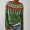 Women's Vintage Knit Sweater - Warm, Stylish Pullover for Autumn & Winter Fashion 4