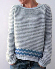 Women's Vintage Knit Sweater - Warm, Stylish Pullover for Autumn & Winter Fashion 5
