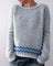 Women's Vintage Knit Sweater - Warm, Stylish Pullover for Autumn & Winter Fashion 5