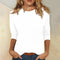 Women's White Blouse - Long Sleeve Classic Fit Shirt for Everyday Elegance 2