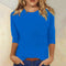 Women's White Blouse - Long Sleeve Classic Fit Shirt for Everyday Elegance 4