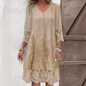 Womens Dress - Elegant Floral Midi Summer Dresses for Warm Weather Events 2