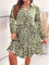 Womens Dress - Elegant Leopard Print Summer Dress, A-Line Silhouette, Short Sleeves for Stylish Warm Weather Outings 1