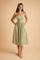 Womens Dress - Elegant Summer A-Line V-Neck Backless Evening Dress for Warm Weather Occasions 0