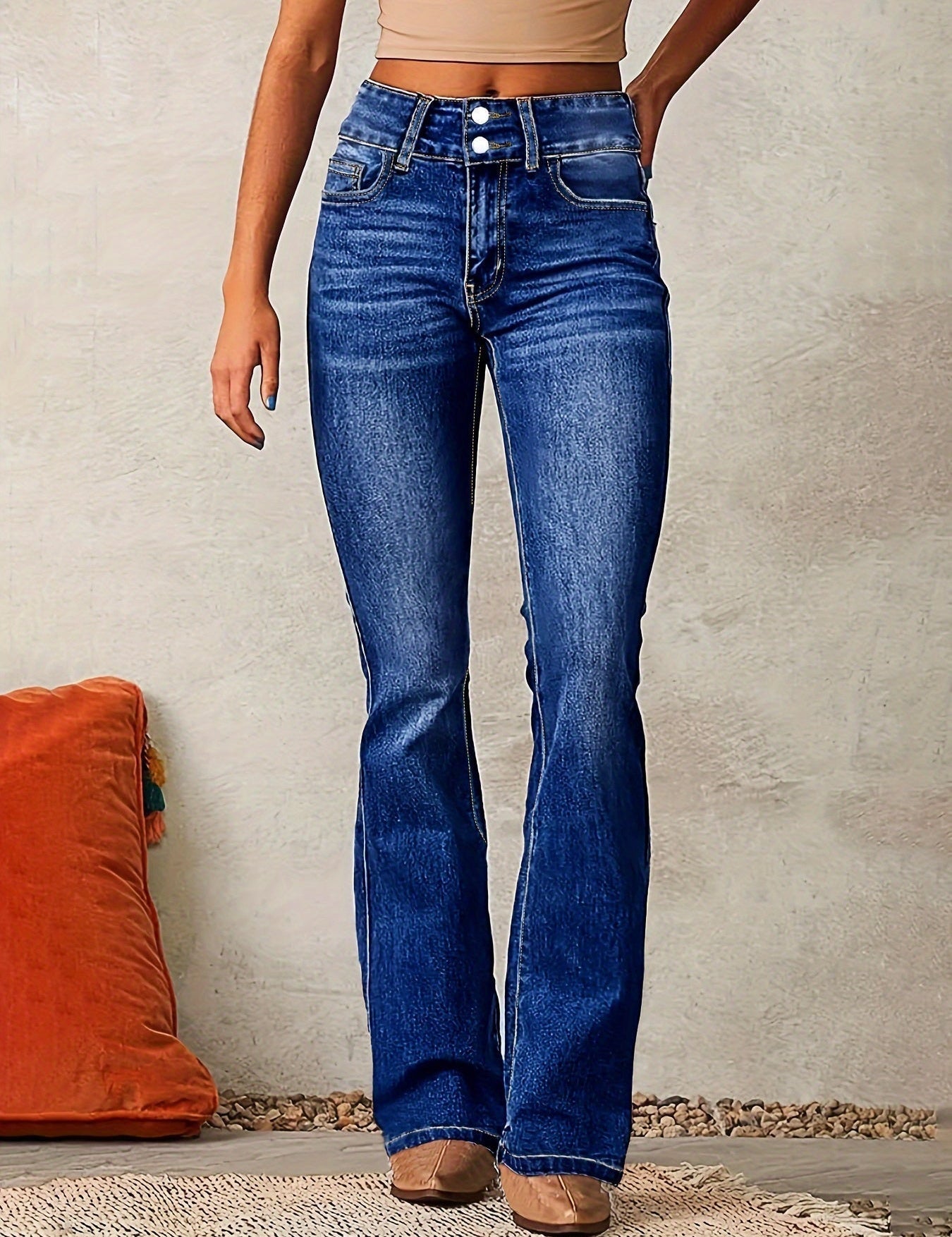 Womens Flare Jeans - High Rise Bootcut Style with Body-Sculpting Stretch for a Flattering Fit 2