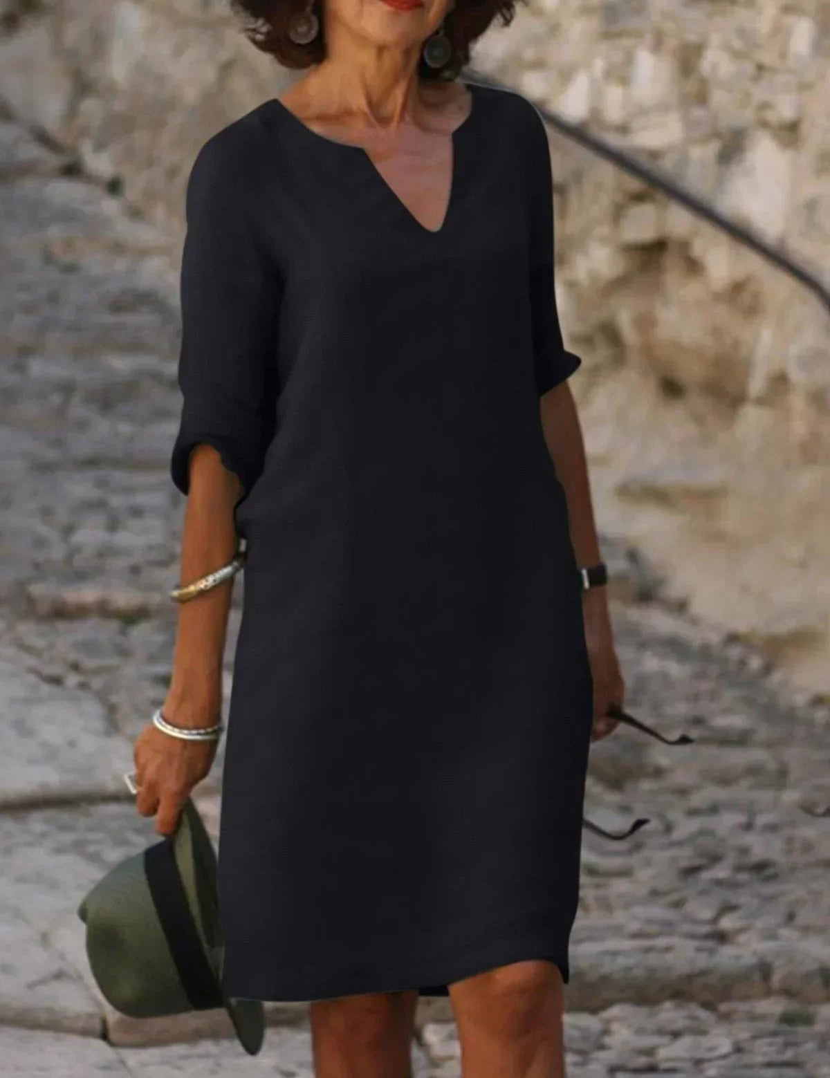 Womens Formal Dress - Elegant V-Neck Design for Special Occasions and Everyday Style 0