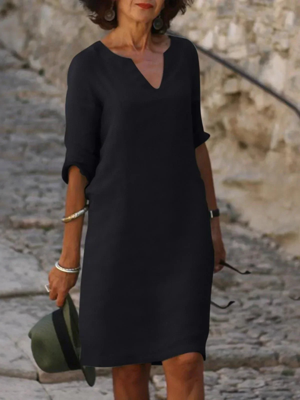 Womens Formal Dress - Elegant V-Neck Design for Special Occasions and Everyday Style 1
