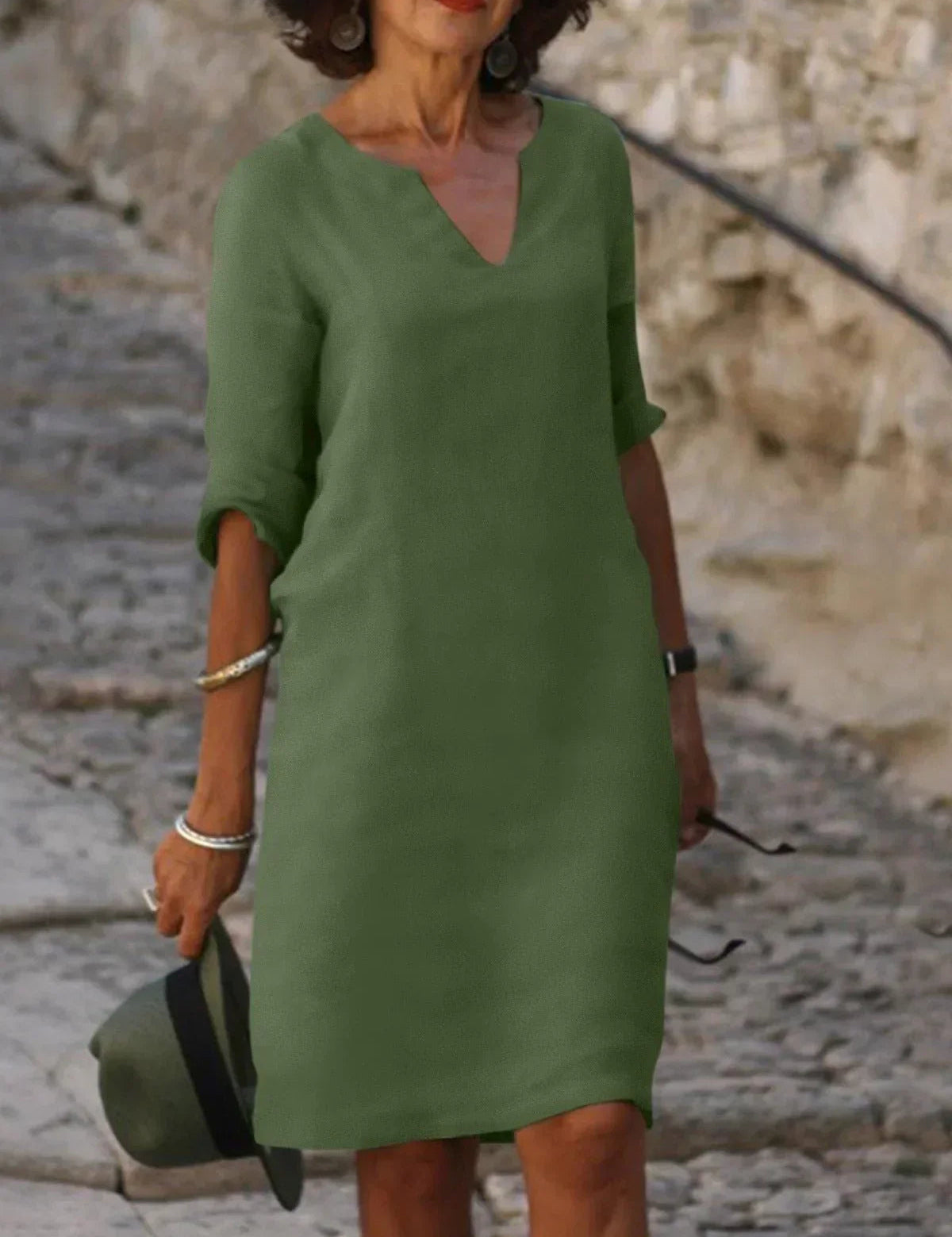 Womens Formal Dress - Elegant V-Neck Design for Special Occasions and Everyday Style 2
