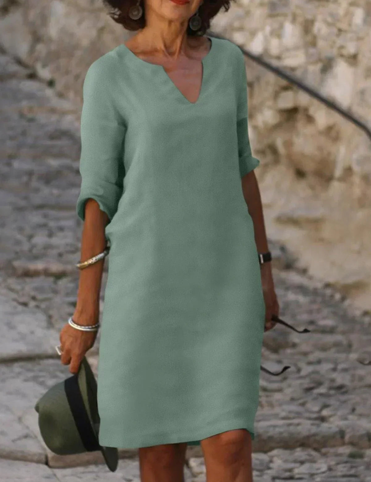 Womens Formal Dress - Elegant V-Neck Design for Special Occasions and Everyday Style 3