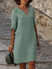 Womens Formal Dress - Elegant V-Neck Design for Special Occasions and Everyday Style 3