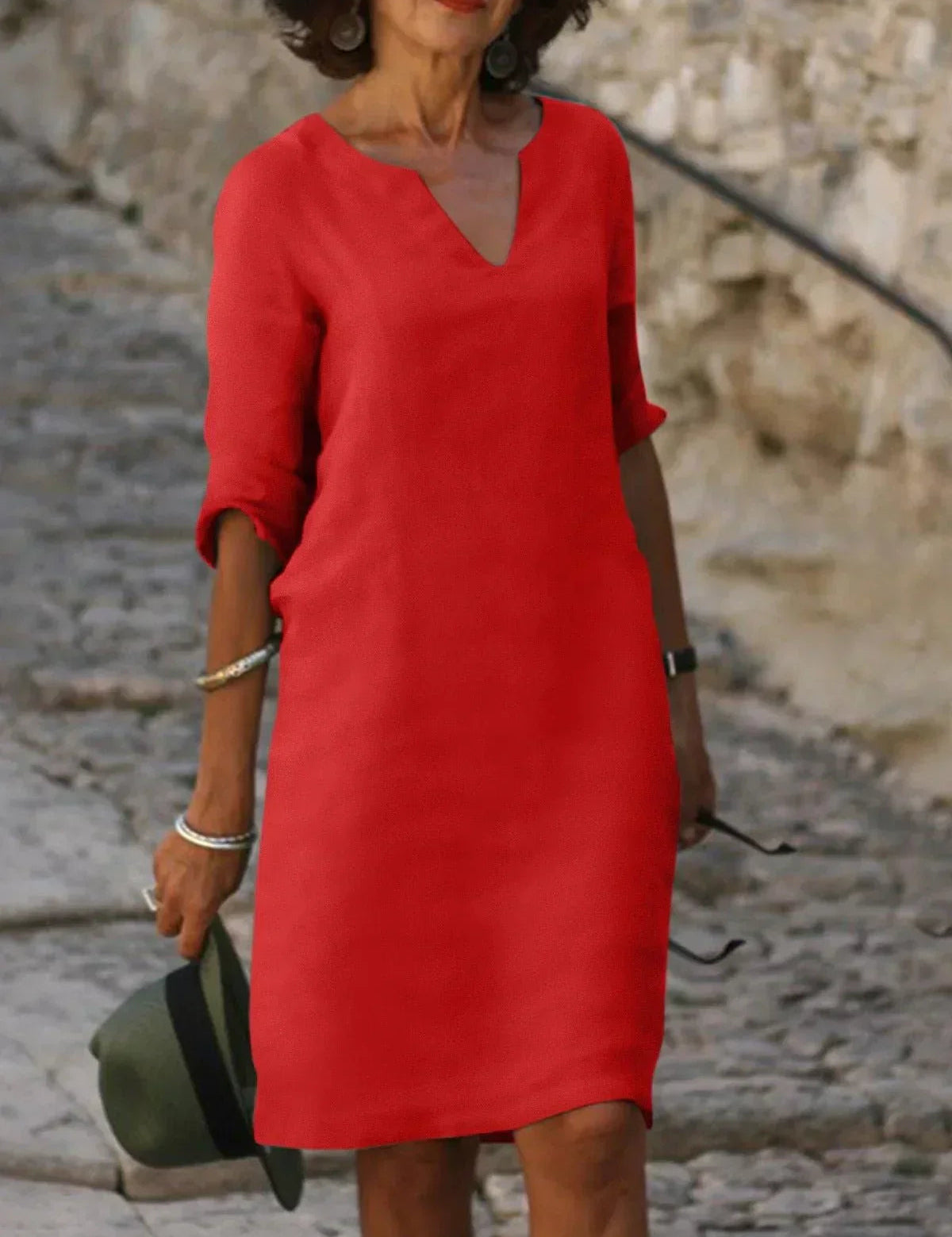 Womens Formal Dress - Elegant V-Neck Design for Special Occasions and Everyday Style 5