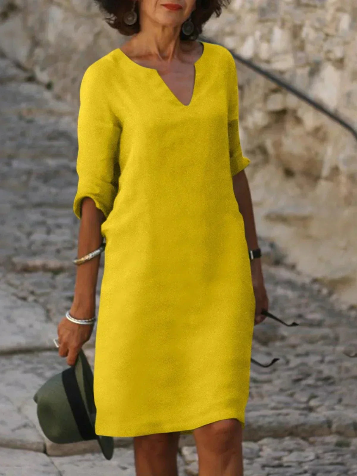 Womens Formal Dress - Elegant V-Neck Design for Special Occasions and Everyday Style 7
