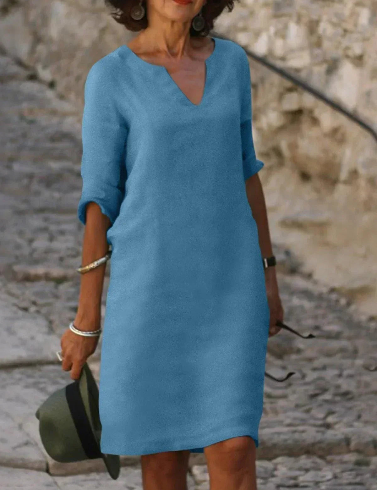 Womens Formal Dress - Elegant V-Neck Design for Special Occasions and Everyday Style 9