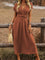 Womens Summer Dress - Elegant Long Boho V-Neck Dress for Casual and Formal Occasions 1