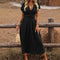 Womens Summer Dress - Elegant Long Boho V-Neck Dress for Casual and Formal Occasions 4