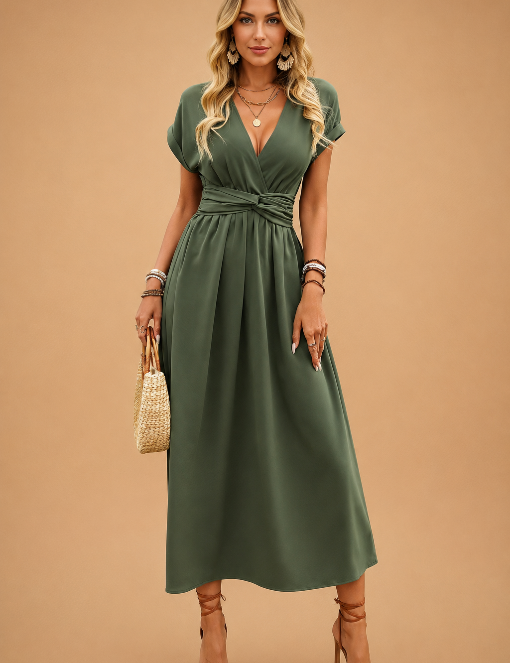 Womens Summer Dress - Elegant White Dress for Casual & Formal Wear, Lightweight & Breathable Design 3