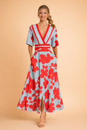 Womens Summer Maxi Dress - Elegant Boho Style Casual Dress for Warm Weather Events 1
